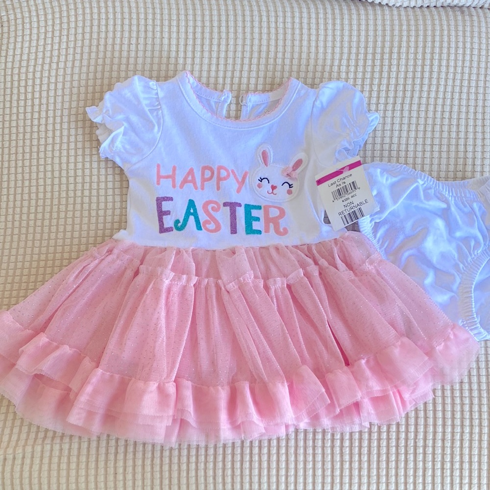 Baby Girl Happy Easter Dress